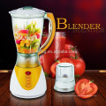 1.5L de plástico 3 velocidades Nuevo diseño de alta calidad 2 en 1 Batidora eléctrica Blender